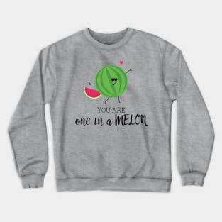 You Are One in a Million Watermelon Fruit Pun Crewneck Sweatshirt